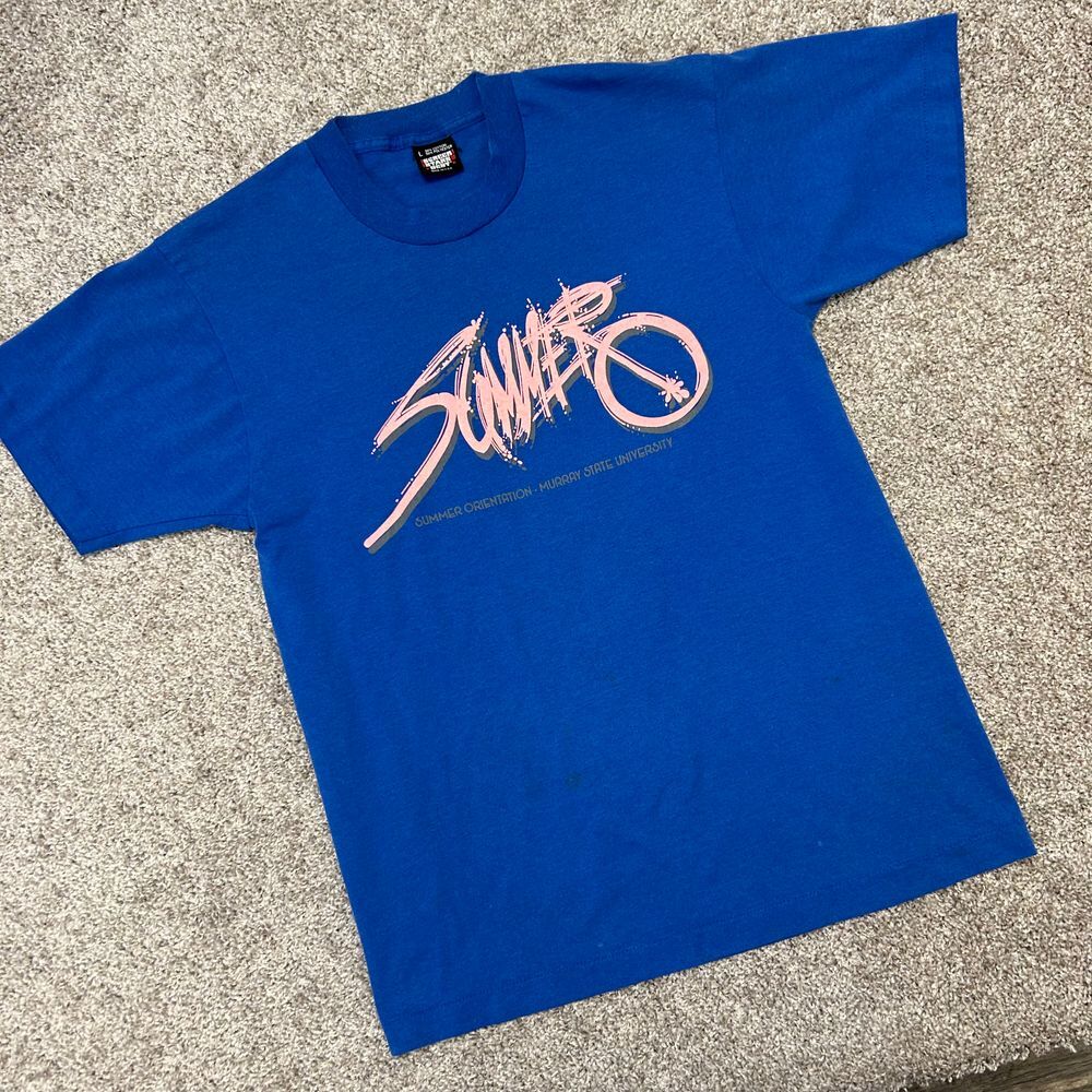 Vintage Murray State Summer Orientation Tshirt Men Size Large USA Made (560)